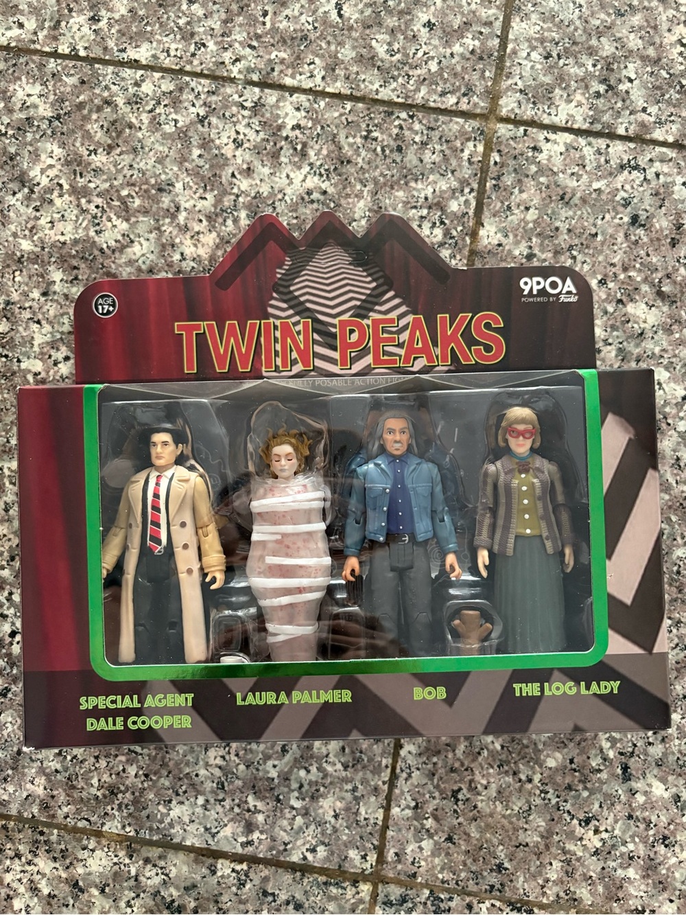 Funko Twin Peaks 4-Pack Action Figures - Beige, White, Blue, Green